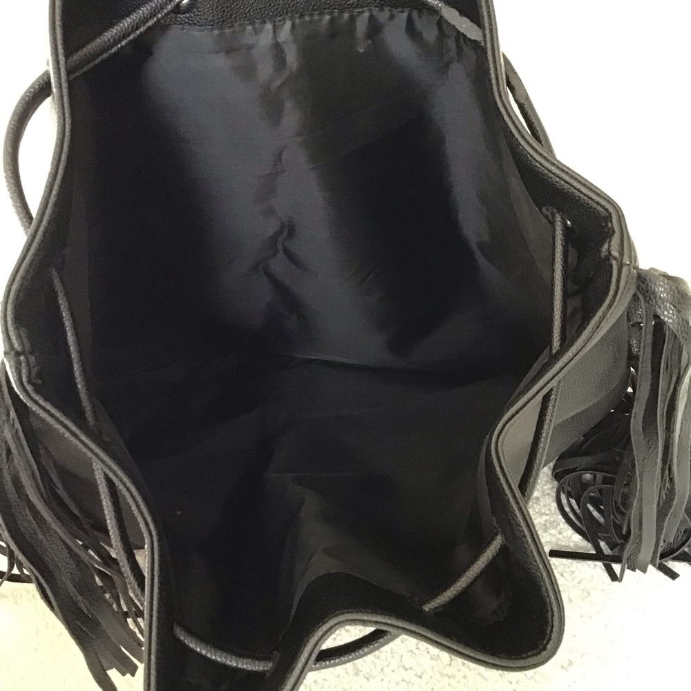Victoria's Secret Black Fringe Bag - Picture 5 of 6